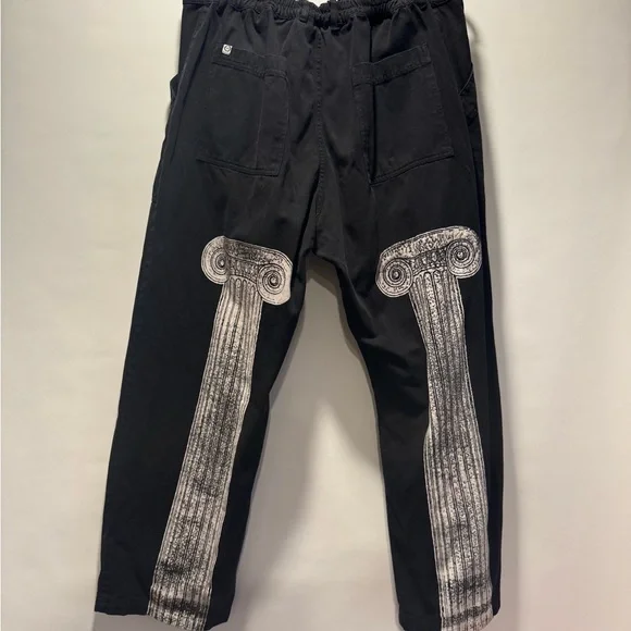 Big Bud Press Black Neoclassical Column Work Pants - Picture 4 of 7